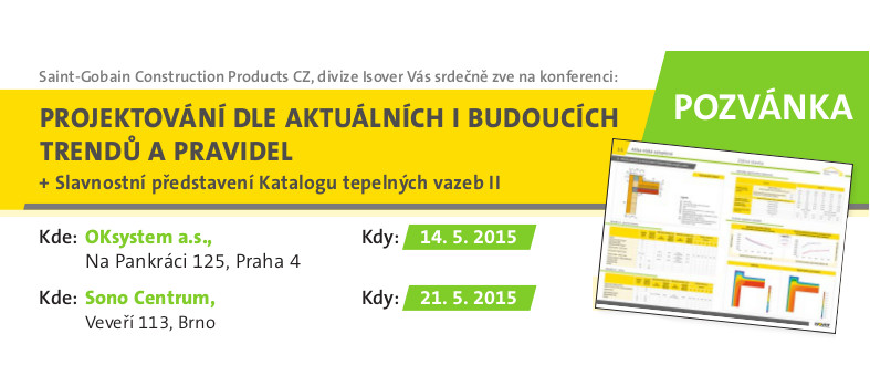 Zveme vás na konferenci Projektování podle aktuálních i budoucích trendů